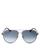 商品Salvatore Ferragamo | Men's Timeless Collection Brow Bar Aviator Sunglasses, 61mm颜色Dark Ruthenium/Gray Gradient