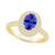 颜色: Gold, Macy's | Tanzanite (1-1/4 ct. t.w.) & Diamond (5/8 ct. t.w.) Oval Double Halo Ring in 14k Gold