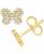 颜色: Yellow Gold, Macy's | Diamond Pavé Butterfly Stud Earrings (1/5 ct. t.w.)  in 10k White, Yellow or Rose Gold