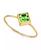 颜色: Green, 2028 | 14K Gold-tone Diamond Shaped Crystal Ring