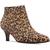 商品Clarks | Clarks Linvale Sea Women's Leather Pointed Toe Ankle Booties颜色Leopard