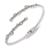商品Givenchy | Silver-Tone Crystal Bypass Cuff Bracelet颜色Silver