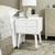 颜色: white/gold, Safavieh | Lyla Mid Century Retro Silver Cap Nightstand