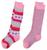 颜色: Pink Multi, Northeast Outfitters | Alpine Design Youth Snow Sport Socks – 2 Pack