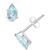 颜色: Aquamarine, Macy's | Gemstone Stud Earrings in 10k White Gold
