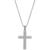 颜色: Silver, Macy's | Men's Diamond Cross 22" Pendant Necklace (1 ct. t.w.)