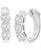 颜色: White Gold, Macy's | Diamond Hoop Earrings (1-1/2 ct. t.w.) in 14k White or Yellow Gold