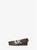 商品Michael Kors | Reversible Logo Buckle Belt颜色BROWN/BLACK