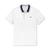 商品第1个颜色White, Lacoste | Men's Striped Collar Polo, Created for Macy's
