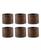 颜色: Black Rub Finish, Design Imports | Wood Band Napkin Ring Set of 6