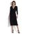 color Black, Ralph Lauren | Jersey-Matte Midi Dress