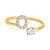 商品第15个颜色O, Giani Bernini | Cubic Zirconia Initial Wrap Ring in 18k Gold-Plated Sterling Silver, Created for Macy's