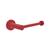 商品第11个颜色Fire Engine Red, Allied Brass | Malibu Euro Style Toilet Paper Holder