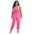 color Super Pink, Love, Fire | Trendy Plus Size Terry Strapless Jumpsuit