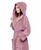 颜色: Plum, ARUS | Women's Ankle Length Hooded Low Twist Soft Turkish Cotton Bathrobe