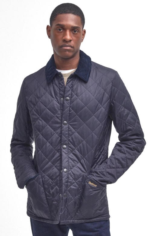 颜色: Navy, Barbour | Barbour Mens Heritage Quilt Jacket