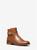 color LUGGAGE, Michael Kors | Carmen Leather Ankle Boot