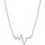 颜色: Sterling Silver, Sarah Chloe | Heartbeat Necklace in 14k Gold over Silver, 16" + 2" extender (also available in Sterling Silver)