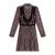 颜色: Black, Beautees | Big Girls Long Sleeves Print Chiffon Dress with Embroidered Velvet Faux Vest