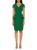 ALEXIA ADMOR | Willow Peplum Sheath Dress, 颜色GREEN