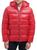 GUESS | Quilted Zip Up Puffer Jacket, 颜色RED