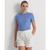 商品Ralph Lauren | Women's Striped Stretch Cotton T-Shirt颜色New England Blue/white