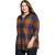 color Chestnut, Eddie Bauer | Eddie Bauer Women's Fremont Flannel Snap Front Tunic LS Shirt