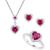 商品第7个颜色RUBY, Macy's | 3-Pc. Set Amethyst (3-1/3 ct. t.w.) & Lab-Created White Sapphire (3/4 ct. t.w.) Heart Pendant Necklace, Ring, & Stud Earrings in Sterling Silver (Also in Additional Gemstones)