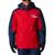 商品Columbia | Men's Valley Point Waterproof Hooded Jacket颜色Mountain Red, Collegiate Navy