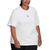 color White, Adidas | Plus Size Cotton Crew-Neck T-Shirt