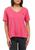 商品CHAMPION | Short Sleeve Powerblend V-Neck T-Shirt颜色Pinky Peach/ Inari Cross Dye