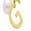 颜色: Gold-G, ADORNIA | 14K Gold Plated Initial & Pearl Pendant Necklace