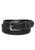 color Black, Boston Leather | Men's Big & Tall Bison Leather Belt with Contrast Stitch