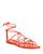 color Burnt Orchird, Vince | Women's Kenna Ankle Tie Strappy Sandals