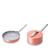 颜色: Pink, Caraway | Nonstick Ceramic Mini Fry Pan & Mini Sauce Pan Set