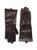 商品第1个颜色BROWN, Saks Fifth Avenue | Polished Leather Cashmere Lined Tech Gloves