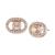 商品第2个颜色Rose Gold, Givenchy | Silver-Tone Crystal Oval Button Earrings