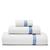 颜色: White/Azure, Matouk | Bel Tempo Milagro Bath Towel - 100% Exclusive