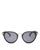 Rag & Bone | Round Sunglasses, 53mm, 颜色Black/Gray Solid