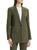 颜色: DARK OLIVE, Theory | Rolled-Sleeve One-Button Blazer
