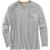 商品Carhartt | Carhartt Men's Force Cotton Delmont LS T-Shirt颜色Heather Grey
