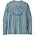 color Surf Snow/Abalone Blue, Patagonia | Patagonia Men's Capilene Cool Daily Graphic Long Sleeve Shirt
