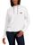 商品Tommy Hilfiger | Womens Dropped-Shoulder Ribbed Trim Hooded Sweatshirt颜色bright white