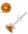 颜色: Citrine, Macy's | Gemstone Stud Earrings in 10k White Gold