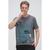 color Anthracite, RON TOMSON | Men's Modern Print Fitted Cali T-shirt