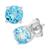 颜色: Blue Topaz, Macy's | Birthstone Stud Earrings in 14k Gold or 14k White Gold