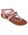 颜色: Pink, Bebe | Big Girl's Strappy Sandal with Metal Chain and Sea Charms Polyurethane Sandals