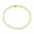 color gold, Sterling Forever | Sterling Silver Small Link Bracelet