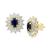 颜色: Sapphire (Two Toned), Effy | EFFY® Sapphire (1/3 ct. t.w.) & Diamond (1/3 ct. t.w.) Stud Earrings in 14k White Gold. (Also available in Ruby and Emerald)