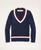 商品Brooks Brothers | Supima® Cotton Cable Tennis Sweater颜色Navy